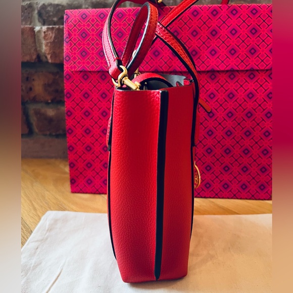 **SOLD** Tory Burch Red Perry Mini Tote Crossbody - Picture 6 of 14